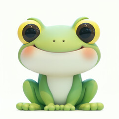3D-rendered cartoon frog
