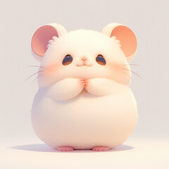 3D cute mouse