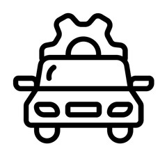 Obraz premium Electric car repair