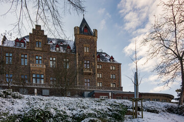 Burg Klopp in Bingen im Schnee