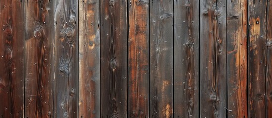 Wooden wall used to create a texture resembling wood.