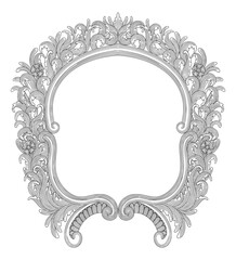 antique frame vintage engraving vector illustration