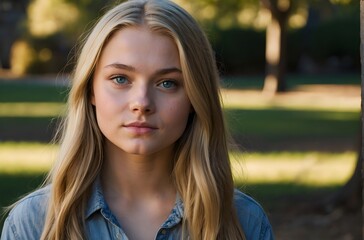 Obraz premium portrait of a girl outside