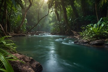 Fototapeta premium River in the jungle