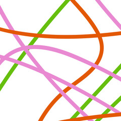 Green pink red graphic lines decorative 