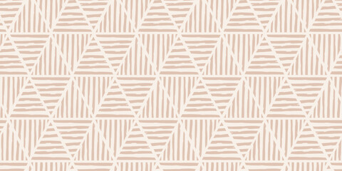 Trendy aesthetic abstract seamless pattern with geometric print. Minimalistic Organic brush stroke, ink texture. Simple design for wallpaper, textile, wrapping, packing, fabric, branding, decoration