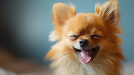 pomeranian dog portrait