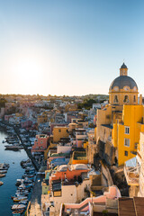 Dome of the baroque church of Procida