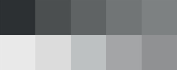 Gray color palette vector illustration