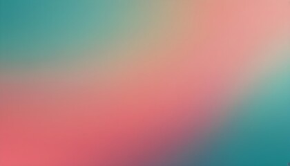 Orange teal green pink abstract grainy gradient background noise texture effect summer poster design