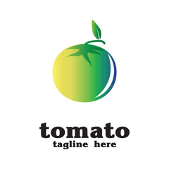 Tomato logo template is unique, fresh and simple