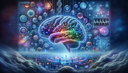 Biomedical Informatics meets Artificial Intelligence in a Surreal Digital Brain.