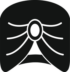 Head turban icon simple vector. Indian headgear. Islamic scarf garment