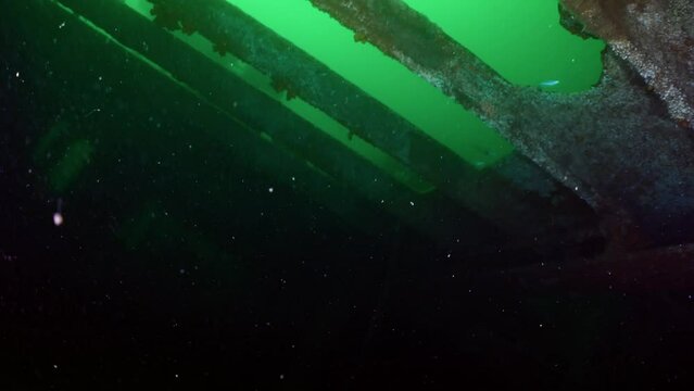 Wreck of the Sauerland on the Atlantic Coast of France