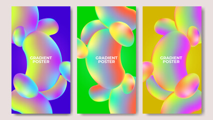 Minimalism and modern gradient poster design