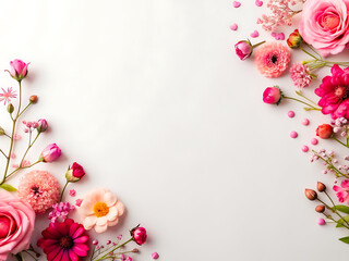 Obraz na płótnie Canvas floral background, valentines day, women's day, mothers day, weddings