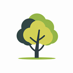 Isolated tree icon on a white background