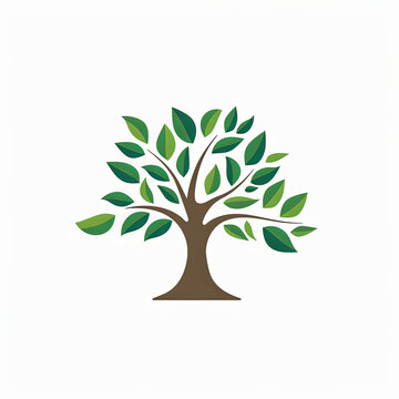 Isolated tree icon on a white background