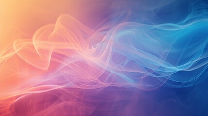 Abstract Gradient Flow Background: Vibrant Pastel Waves Merging in a Seamless Artistic Wallpaper Design