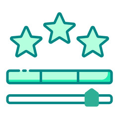 Fototapeta premium Rating shopping commerce icon