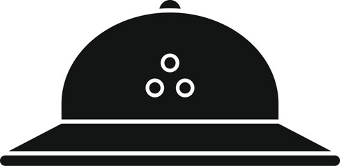 Travel sun hat icon simple vector. Retirement holiday. Finance active people