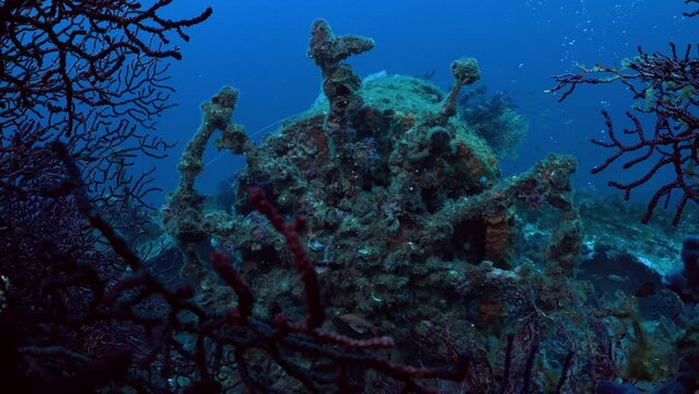 Wreck of the Donator on the Mediterranean Coast of France