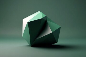 3d render of a cube