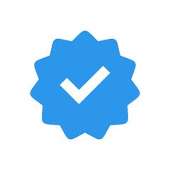 verified icon vector. verification check mark. approved icon