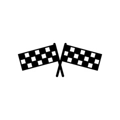 Racing flag icon vector. race flag icon.Checkered racing flag icon