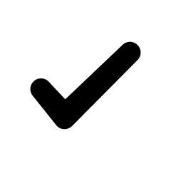 Check mark icon vector. Check mark icon. Tick mark symbol vector