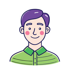 Face Avatar Vector Icon Illustration