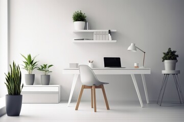 Minimalistic Home Office with Clean Design
