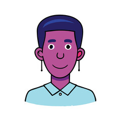 Obraz premium Face Avatar Vector Icon Illustration