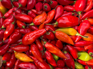 Background with red chili peppers