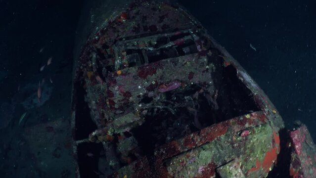 Wreck of the Hellcat on the Mediterranean Coast of France - Airplane