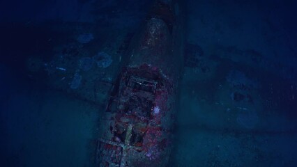 Wreck of the Hellcat on the Mediterranean Coast of France - Airplane