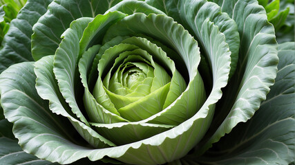 Obraz premium repolho, horta, cultivo orgânico