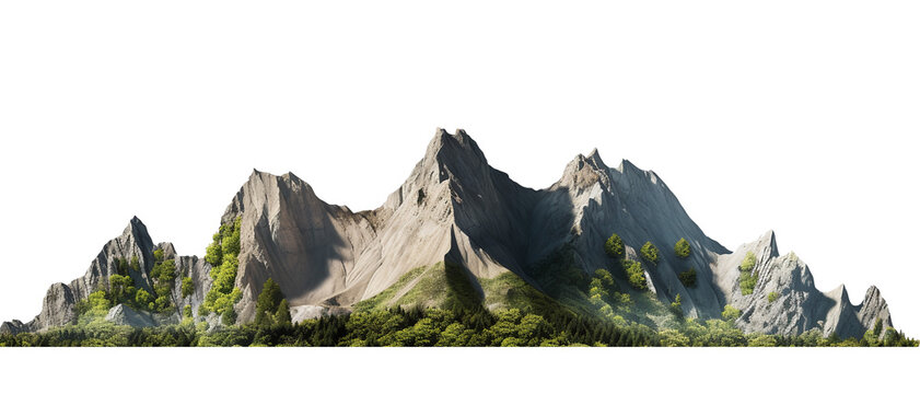 Big mountain landscape cutout