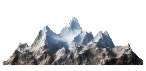 Big mountain landscape cutout