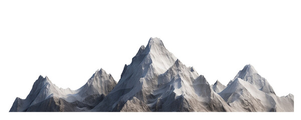 Big mountain landscape cutout - obrazy, fototapety, plakaty