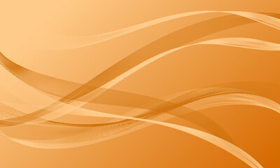 orange smooth business lines wave curves on soft gradient abstract background