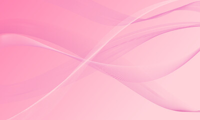 abstract pink light with soft lines wave curve on gradient background