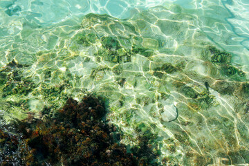 Beautiful view of water surface in sea