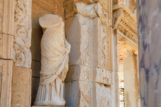 Antique sculpture. The cultural heritage of humanity from Ancient Greece and Ancient Rome. Background