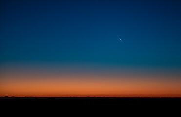 moon and sunrise