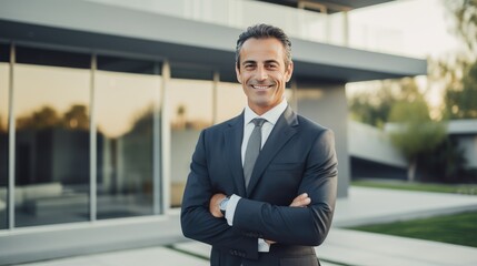 Fototapeta premium Male real estate agent