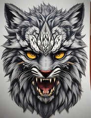 Obraz premium head of a lion