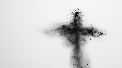 Ephemeral Ash Cross: Symbolism of Transience and Memory