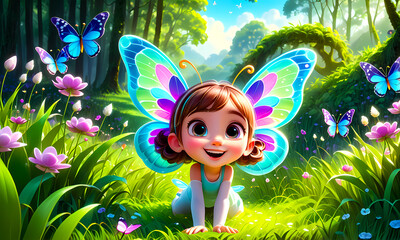 Cartoon 3d character, wallpaper for kids , cute cartoon character background