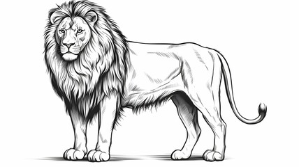 Lion illustration vector for mascot